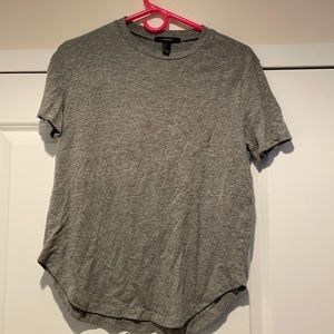 F21 thick and boxy grey shirt